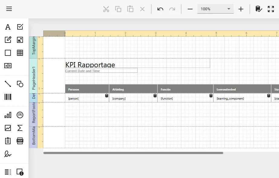 Rapport samenstellen met de rapporteditor van Viper