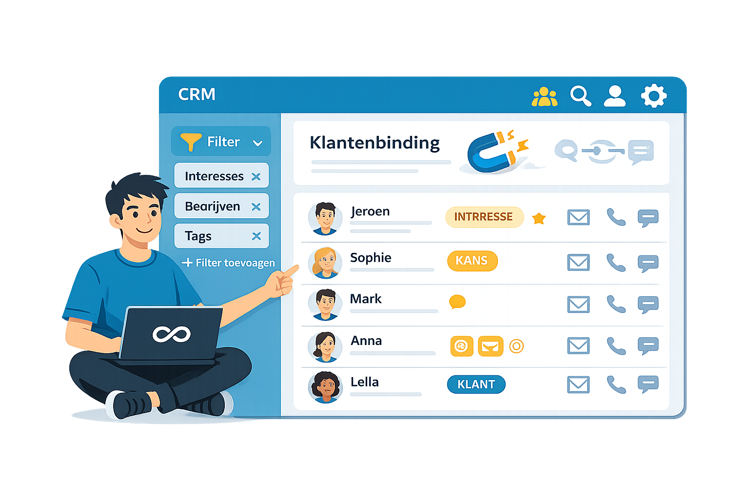 CRM met vipersoftware.nl