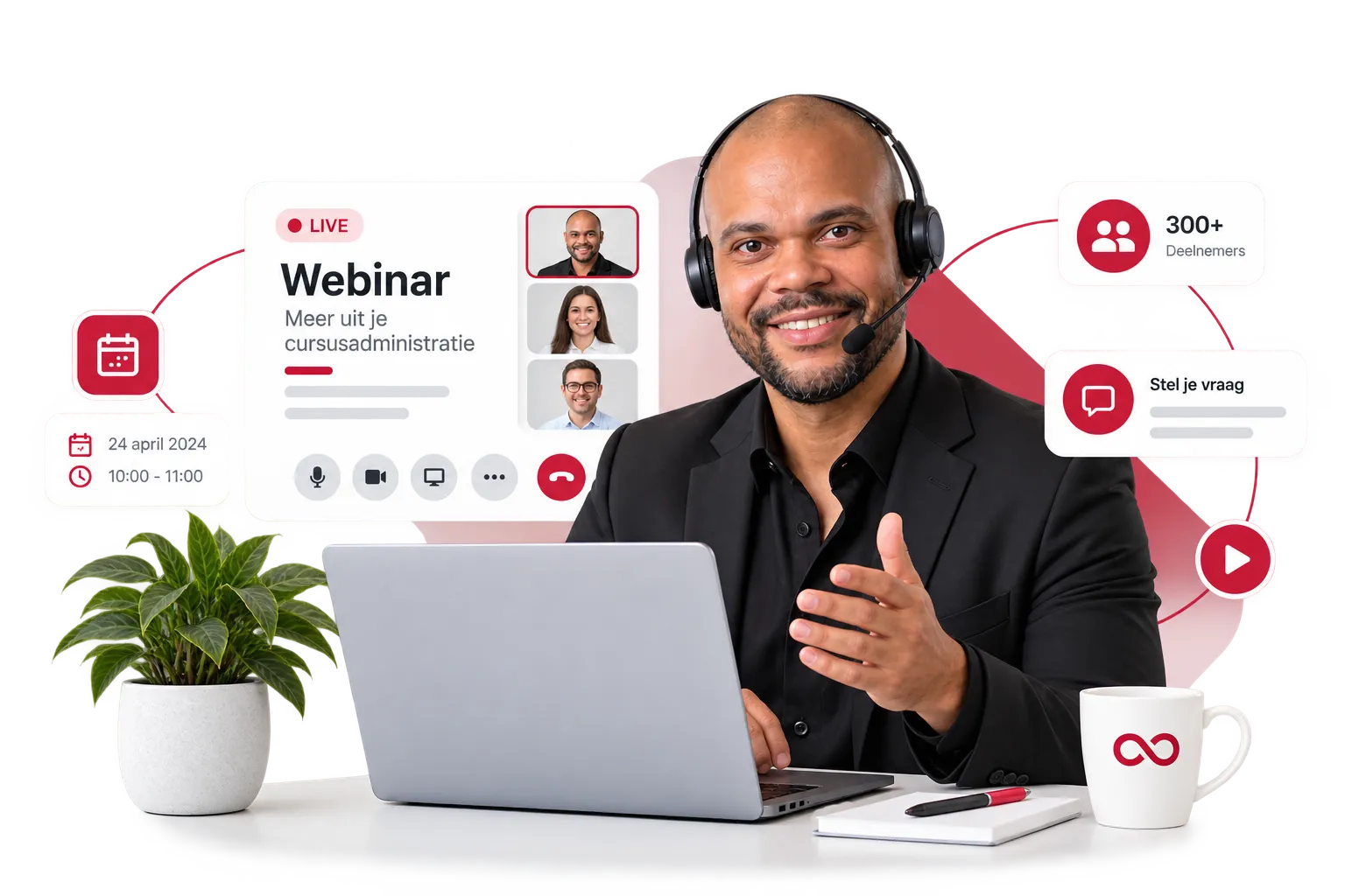 Mitchell tijdens een webinar van Viper Software