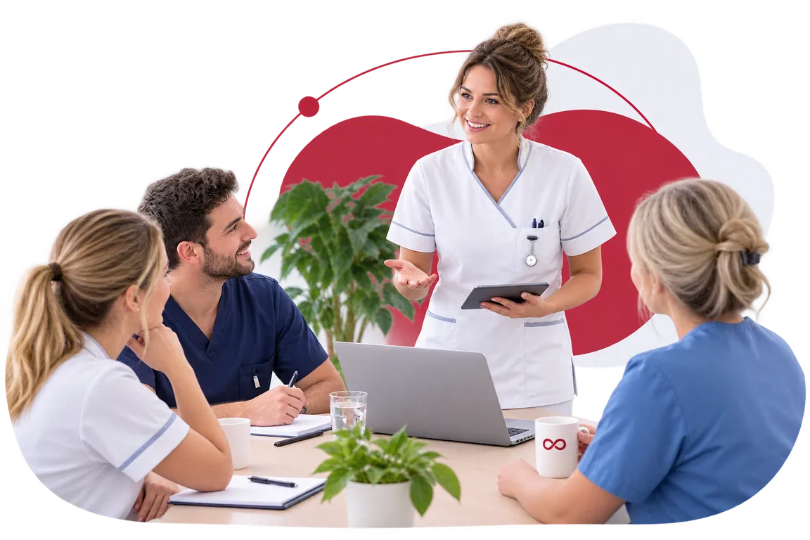 Zorgprofessionals bespreken scholing en bekwaamheid